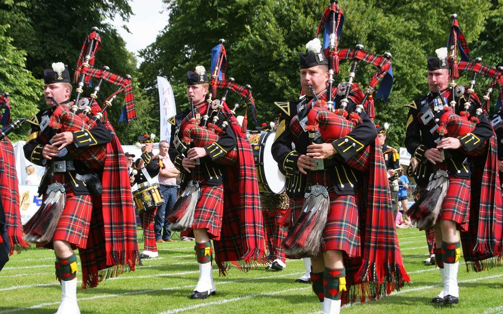 Pipers at the Highland Games