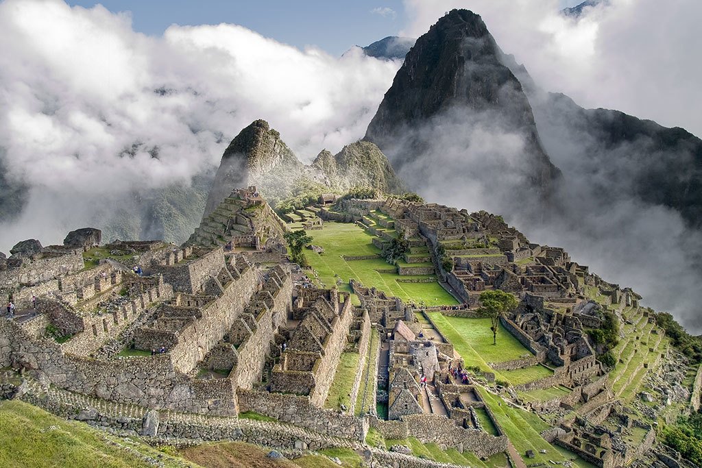 The ancient ruins of Machu Picchu