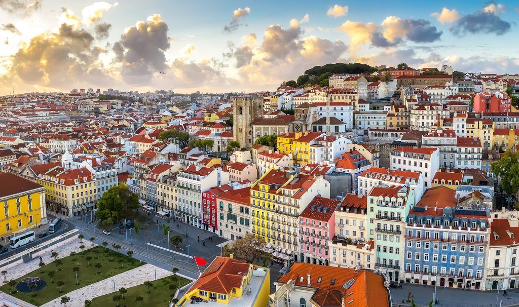 The Red Rooftops of Alfama, Lisbon