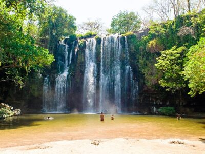 Llanos de Cortez Waterfall shot in Costa Rica (Guanacaste province).