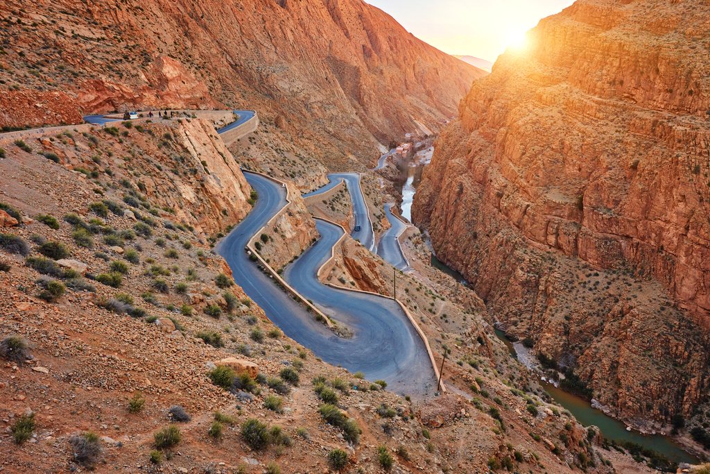 Dades River Gorge in the Atlas Mountains