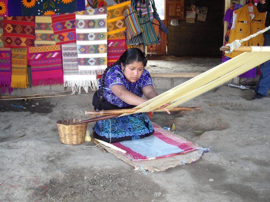 Embroidery in Zinacantan, Mexico