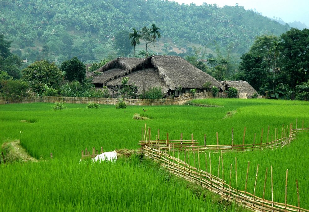 Peaceful village on the trek route