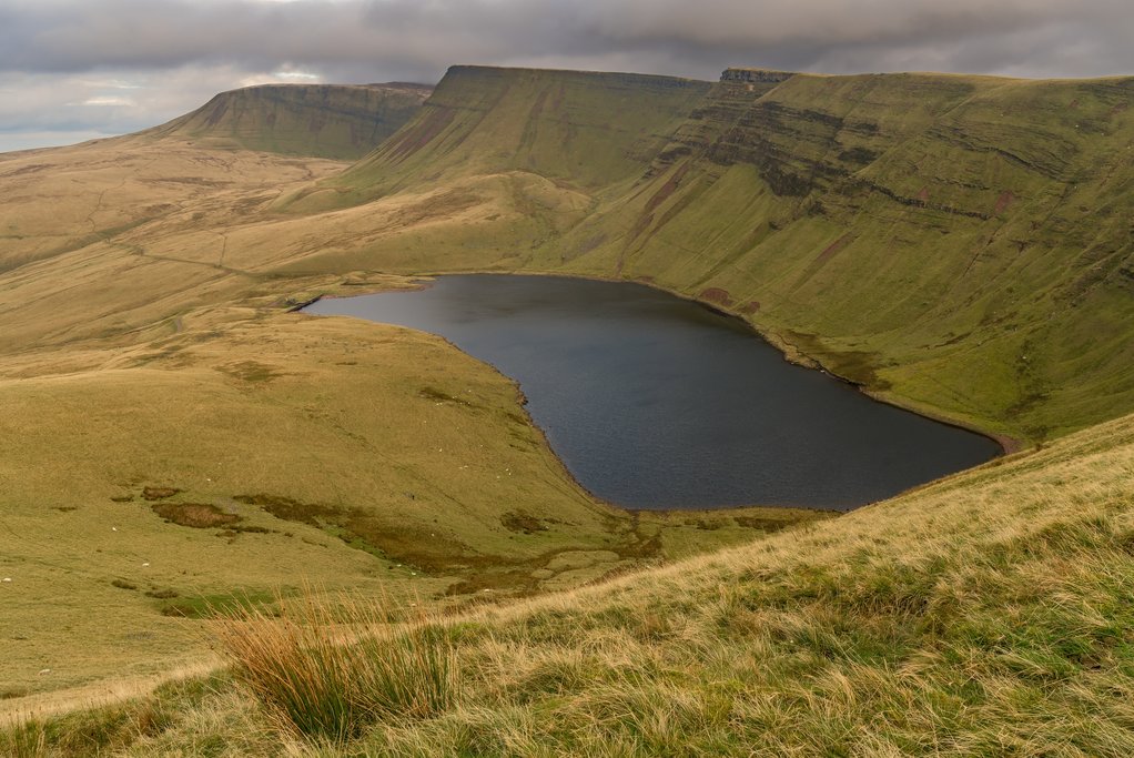 Dark clouds over Llyn y Fan Fach