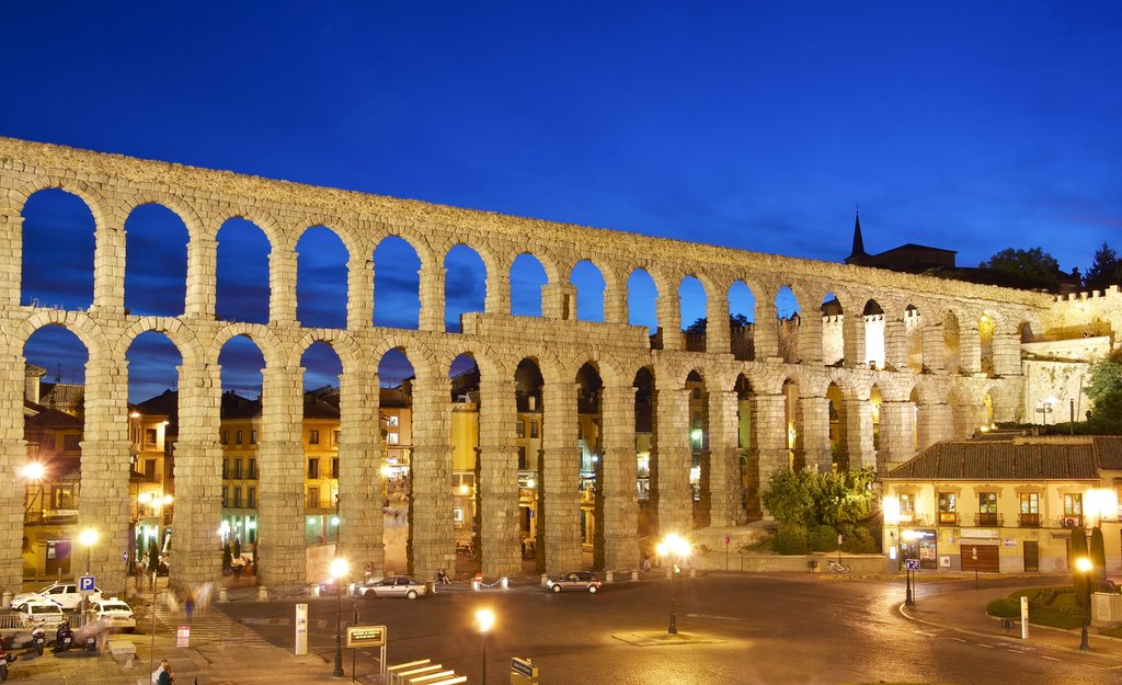 The impressive Roman Aqueduct of Segovia