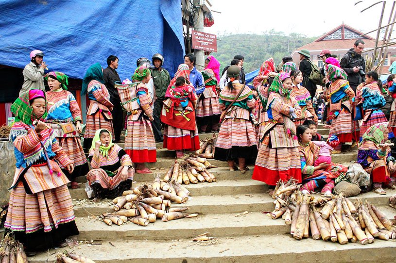 Colorful ethnic market