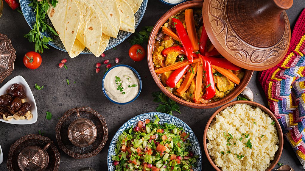 A traditional Moroccan Tagine