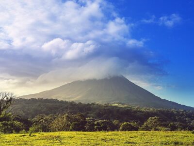 Scenic Arenal volcano in Costa Rica, Central America