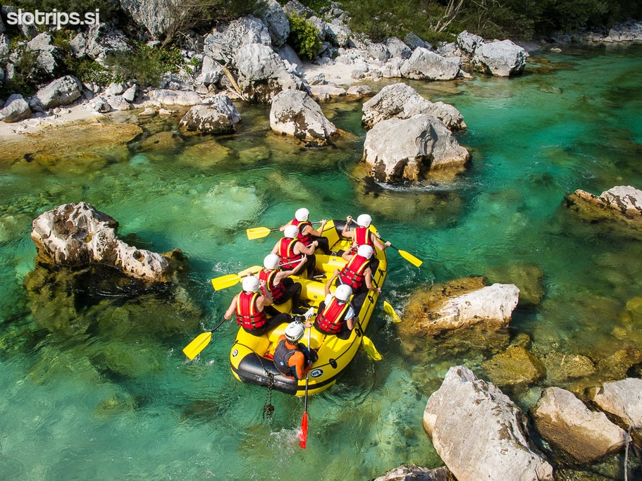 Rafting on the Soca River