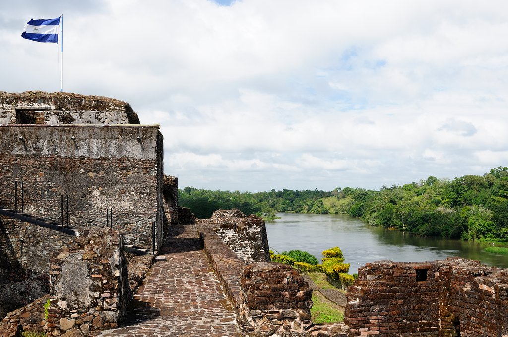 Defensive fort of El Castillo on the San Juan River
