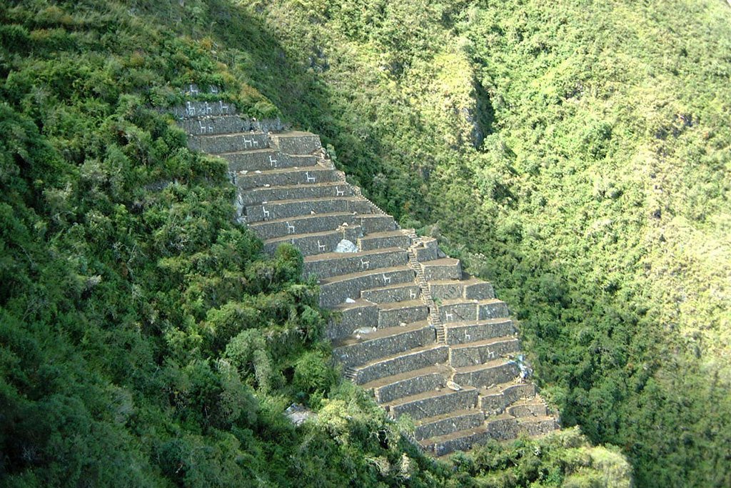 Terraces below Choquequirao