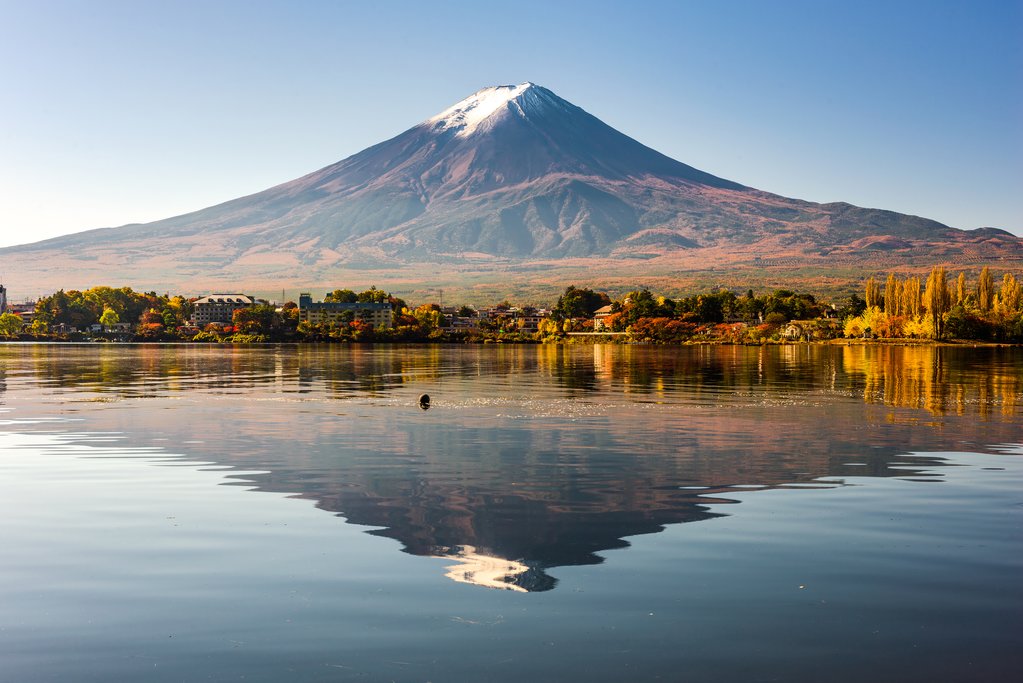 Mount Fuji and Lake Kawaguchi