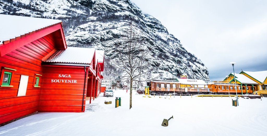 The Flåm Railway is famous for its spectacular scenery all year round