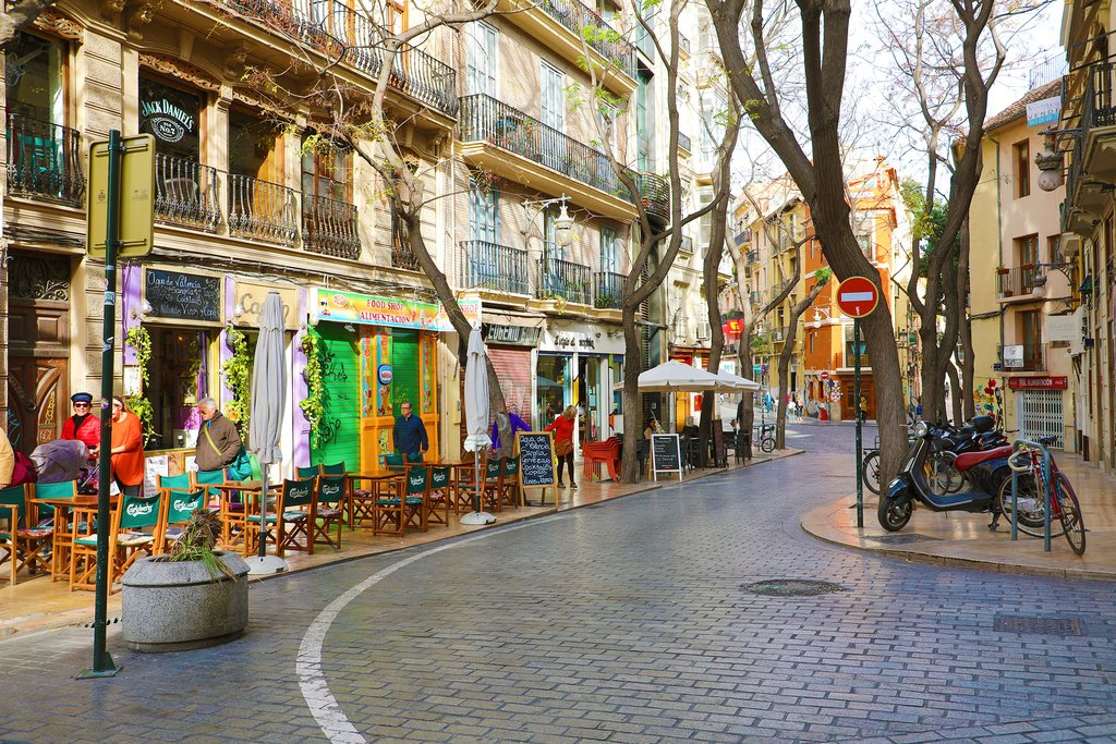 Colorful Streets of Valencia