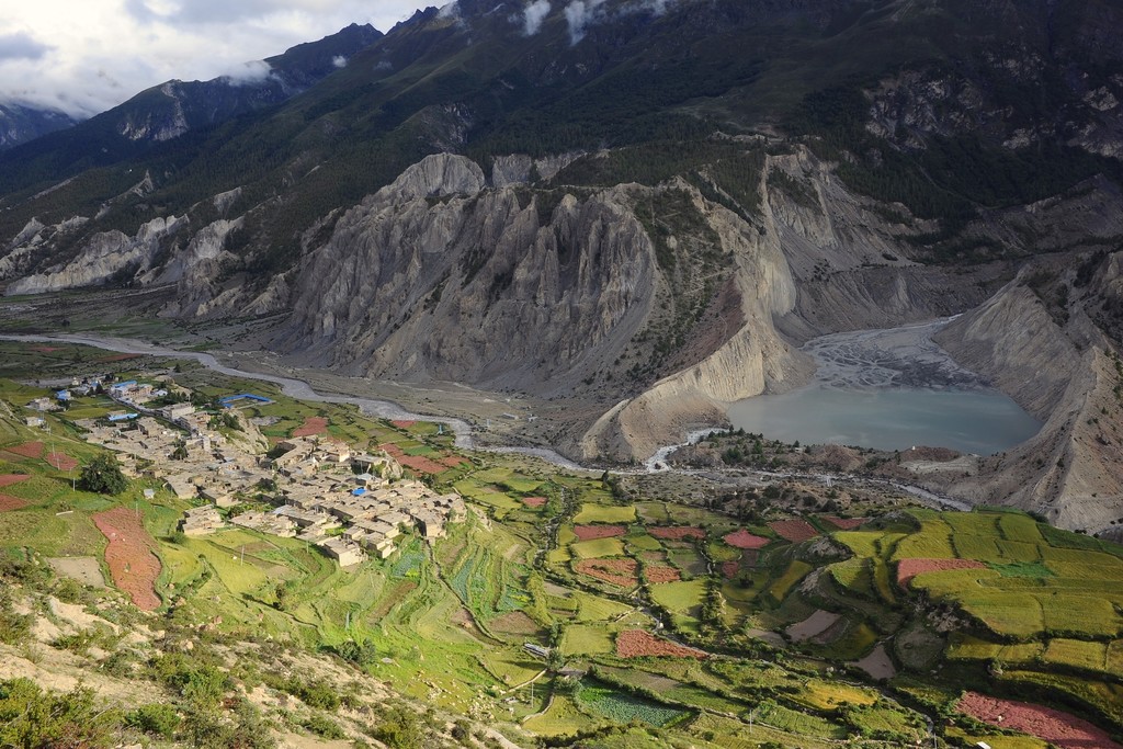 Manang Village and Gangapurna Lake