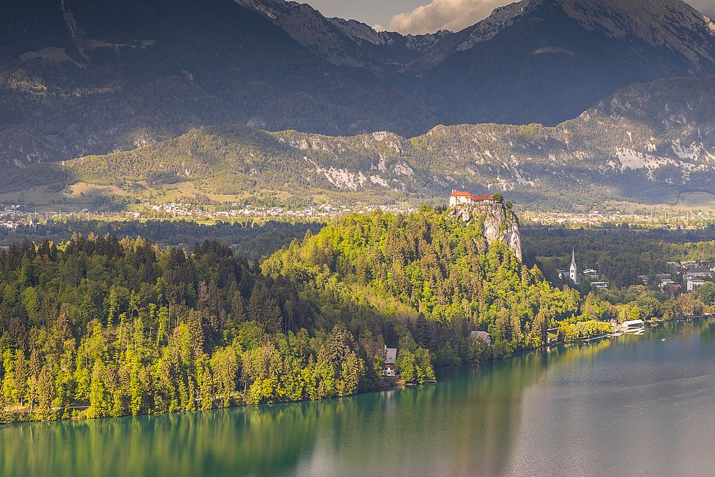 Explore Bled Castle for clifftop views