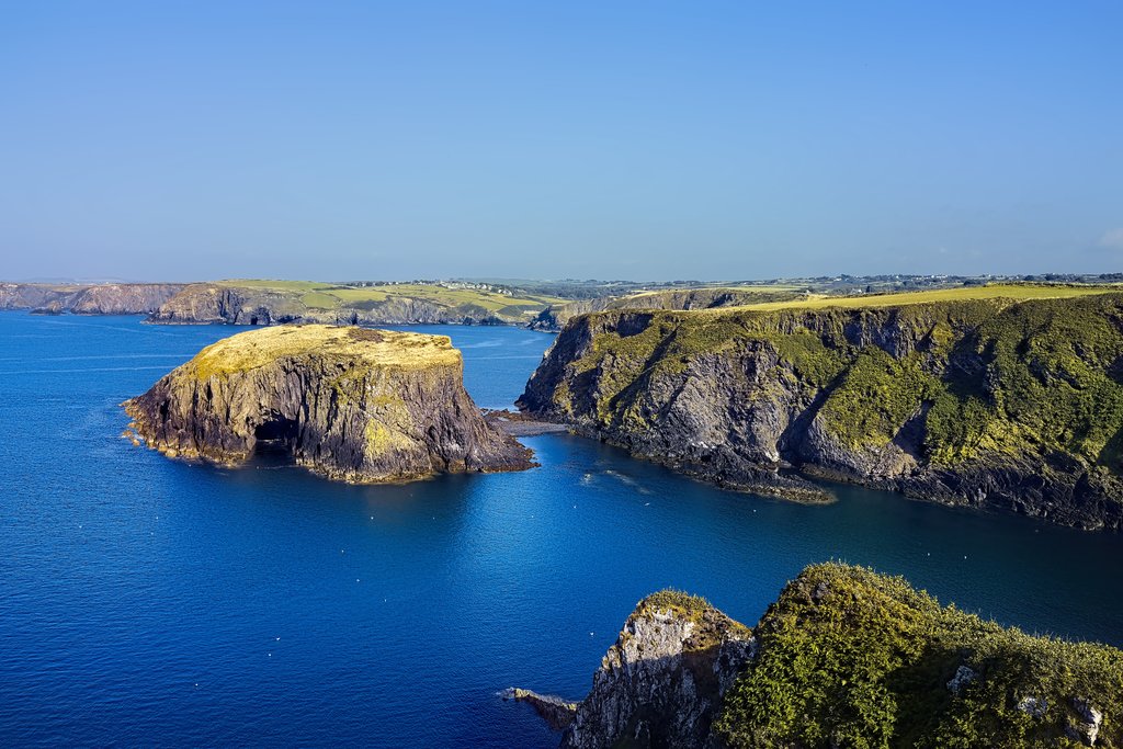 Dramatic cliffs in Pembrokeshire