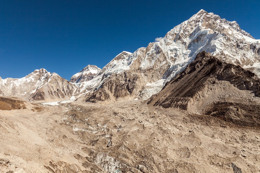 View from the moraine near Lobuche