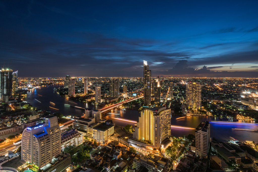 Bangkok City during night time