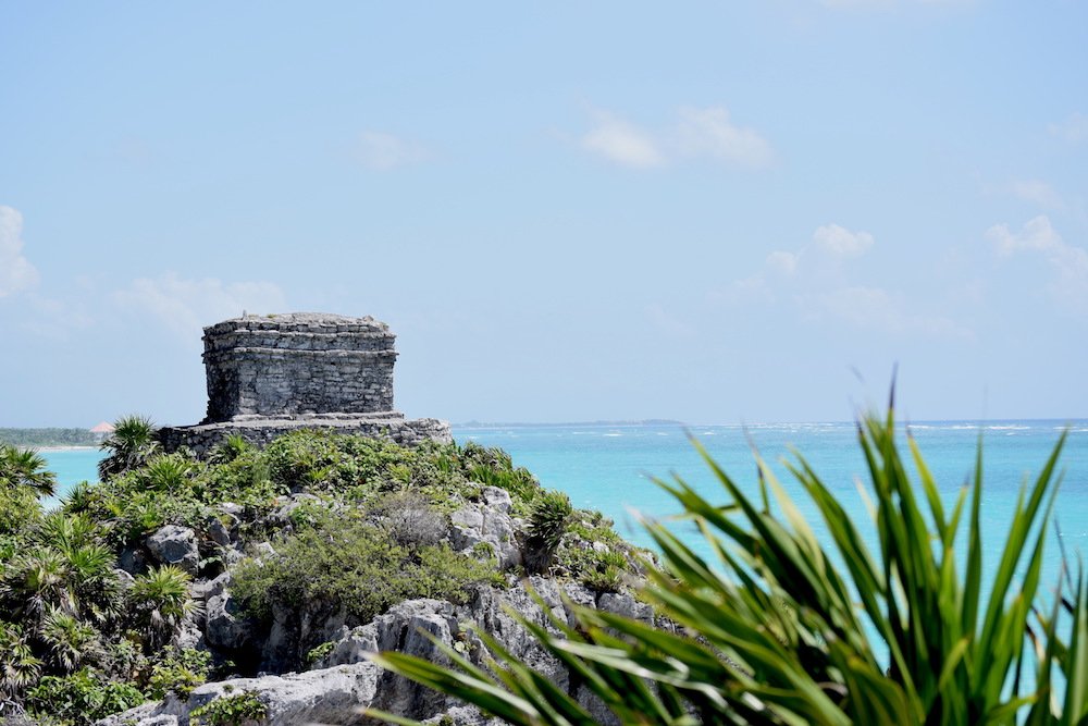 Tulum archaeological site and beach
