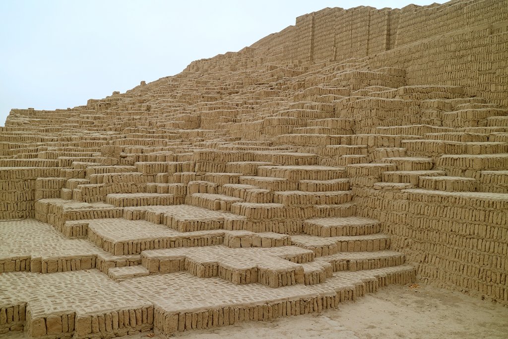 Pre-Inca ruins at Huaca Pucllana