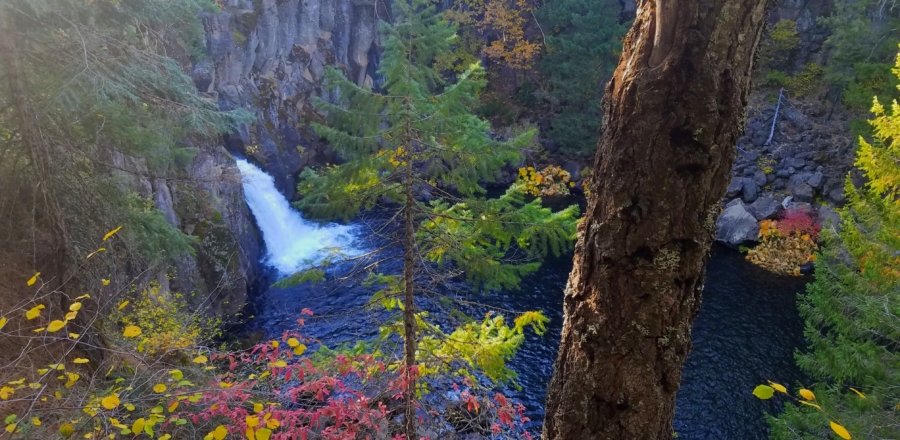 Upper falls (Photo courtesy of Mt. Shasta Trail Association)