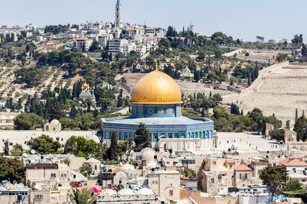 View of the Dome of the Rock from Above