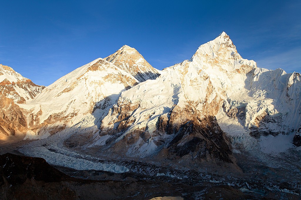 Trek from Gorak Shep to Lobuche (16,207 feet / 4940 m), Sunrise from Kala Patthar (5644m)