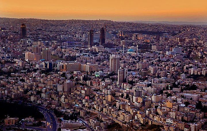 Sunset over Amman