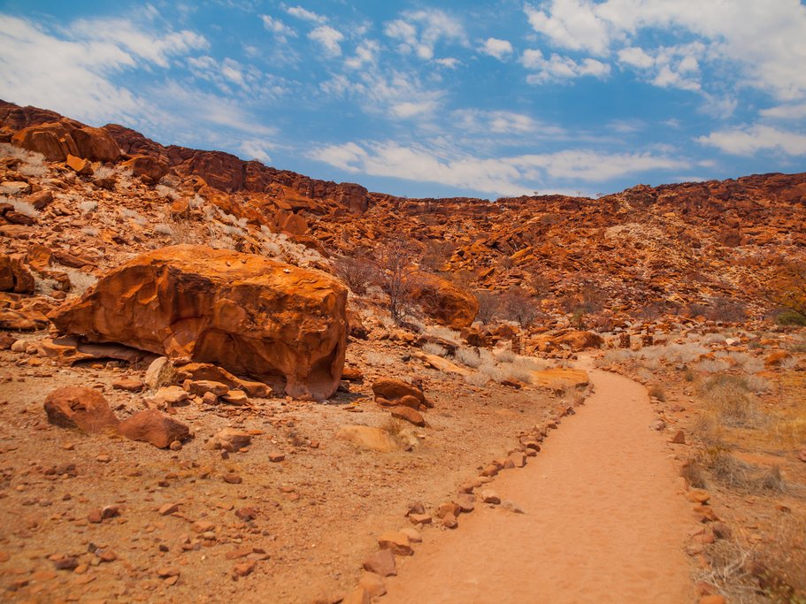 Dry landscapes in Twyfelfontein