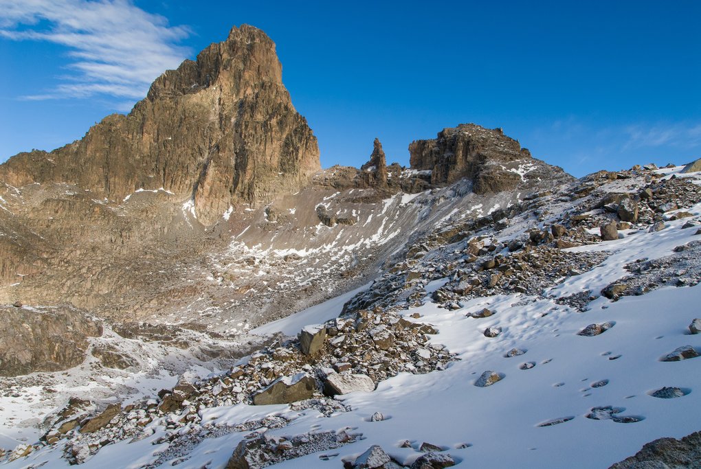 The summit of Mt. Kenya