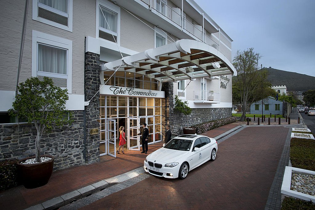 Entrance to the hotel