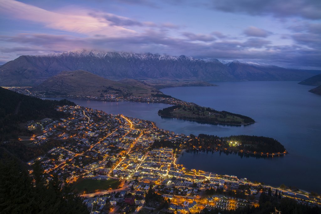 Queenstown at dusk