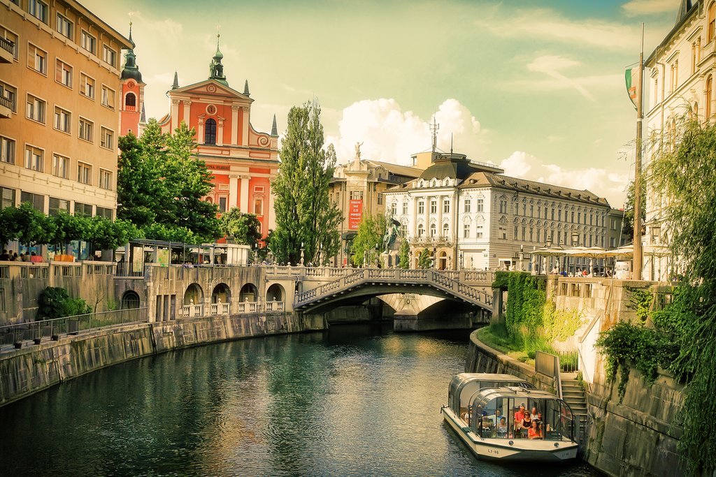 A postcard-perfect view of Ljubljana
