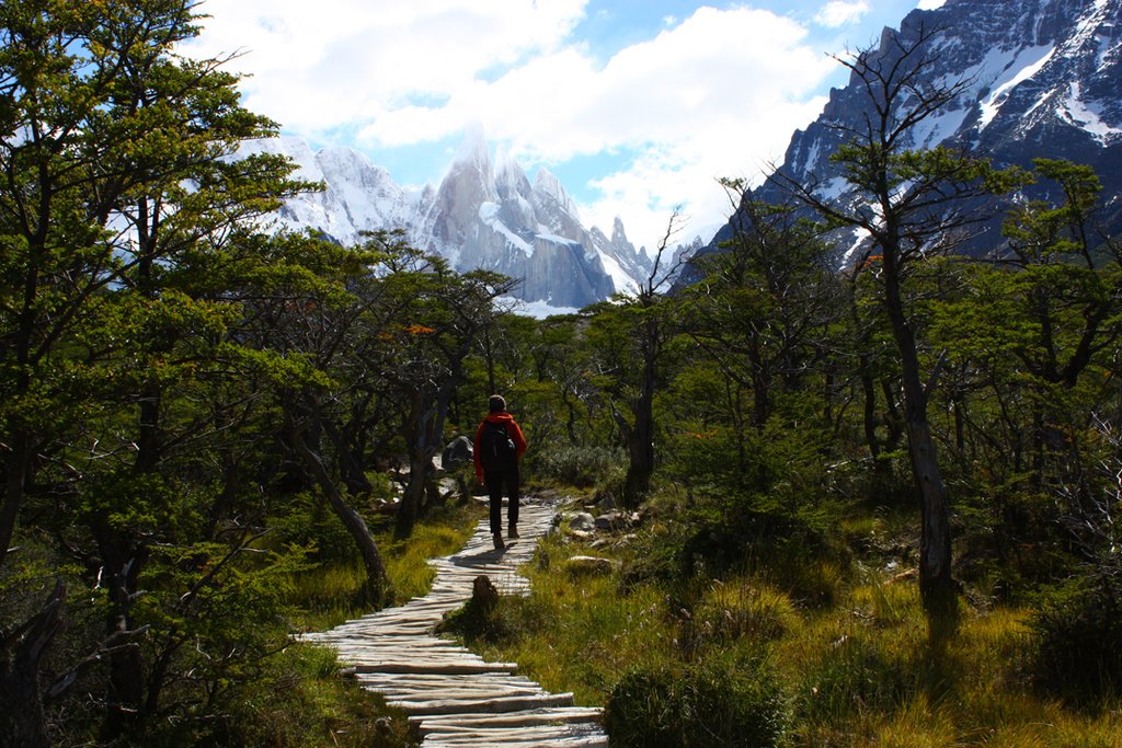 Hiking in El Chalten.