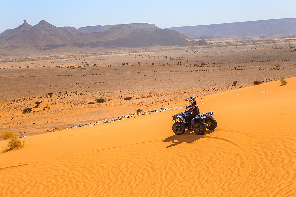ATV riding on the sand dunes
