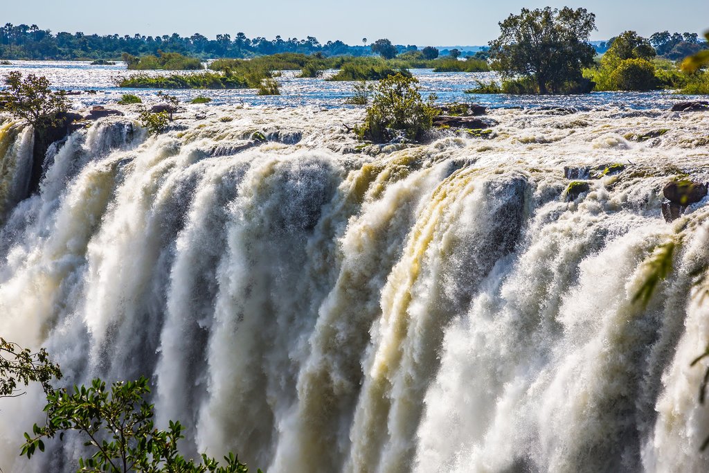 Victoria Falls right after rainy season, Zimbabwe