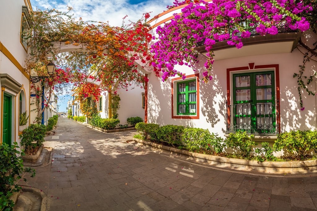 Colorful Village of Puerto de Mogán,