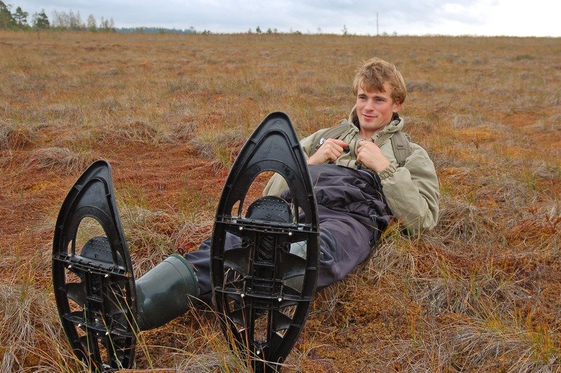Special shoes for trekking through bogs