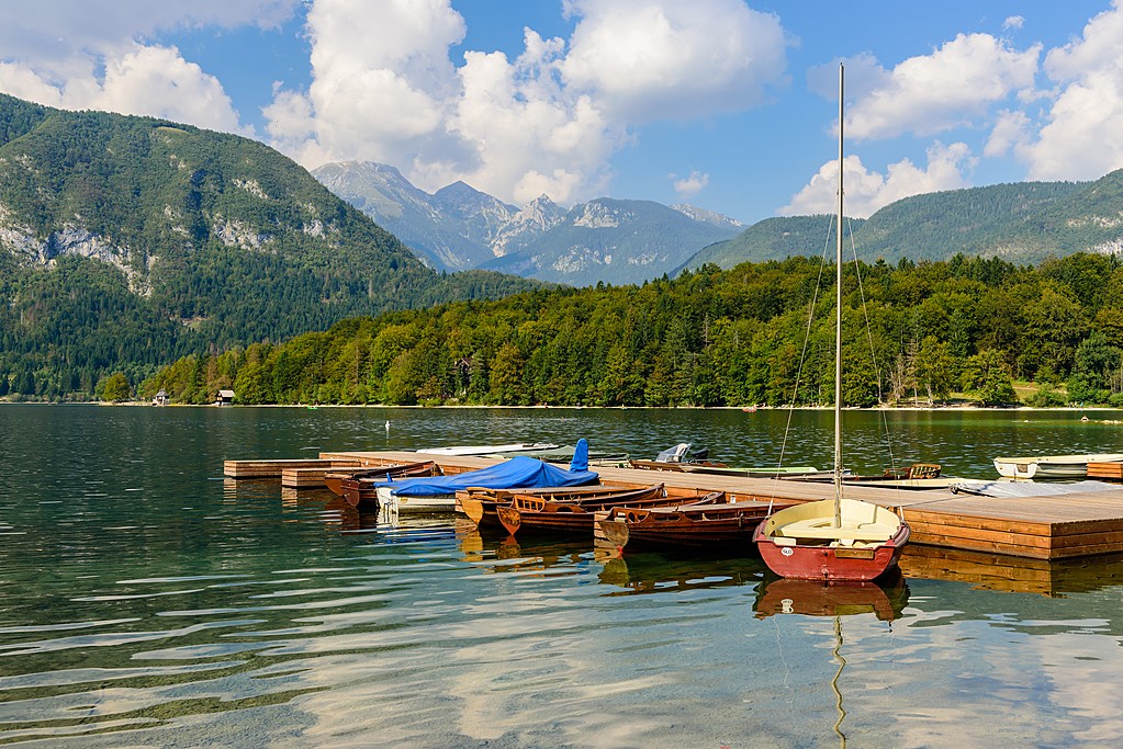 Rent a rowboat in Lake Bohinj, or simply jump in