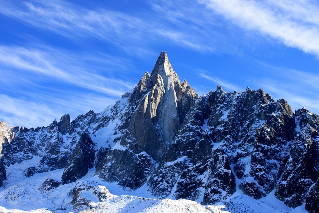 Aiguille du Dru in the Mont Blanc massif