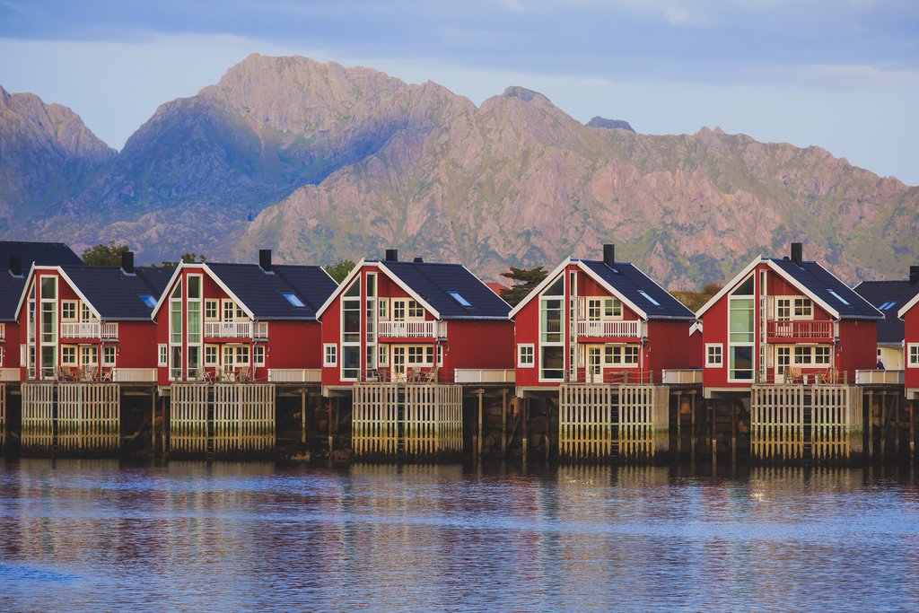 Classic wooden architecture of Northern Norway.