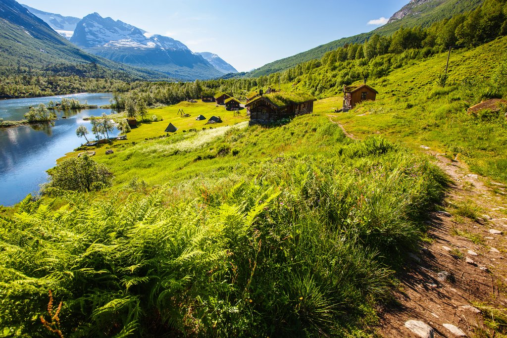 This verdant green valley is where you'll spend the night.