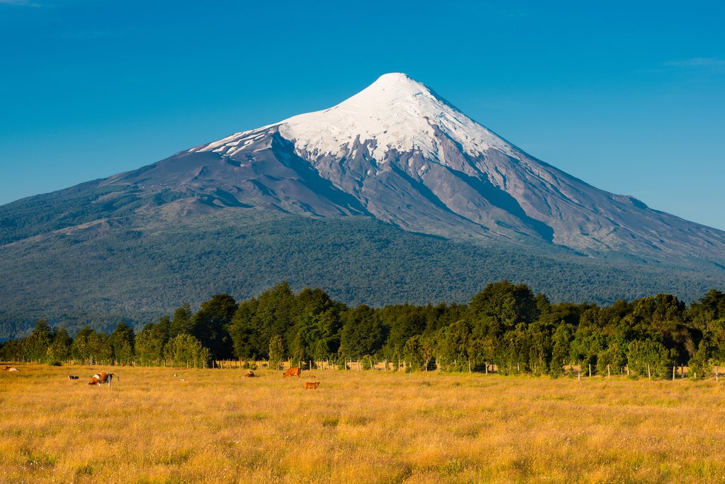 Driving closer to Osorno Volcano
