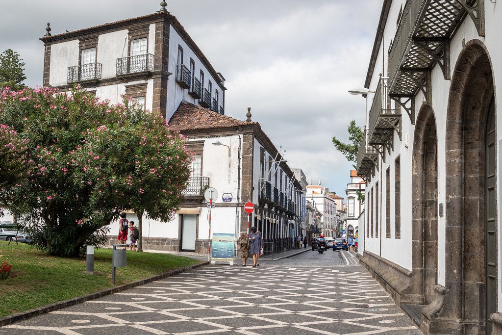 The charming streets of Ponta Delgada