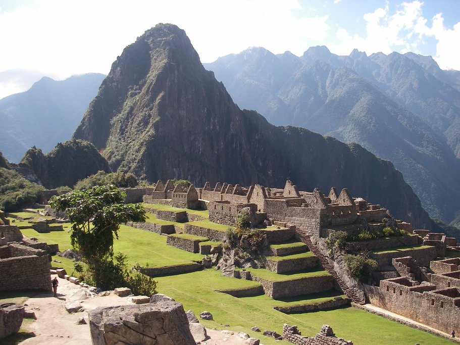 The ancient buildings of the Machu Picchu complex have been meticulously restored