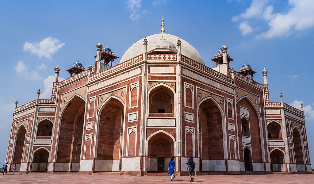 Beautiful view of Humayun's Tomb UNESCO World Heritage Centre Delhi