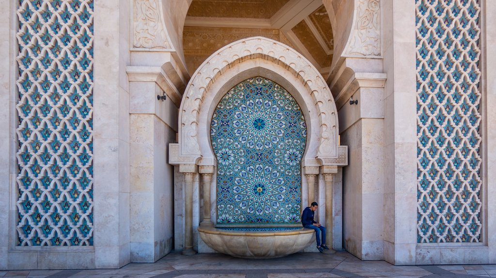 Detail of Hassan II Mosque, Casablanca, Morocco