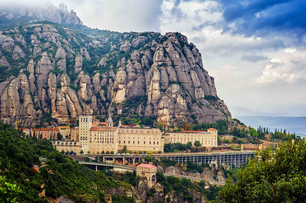 The monastery of Santa Maria de Montserrat.