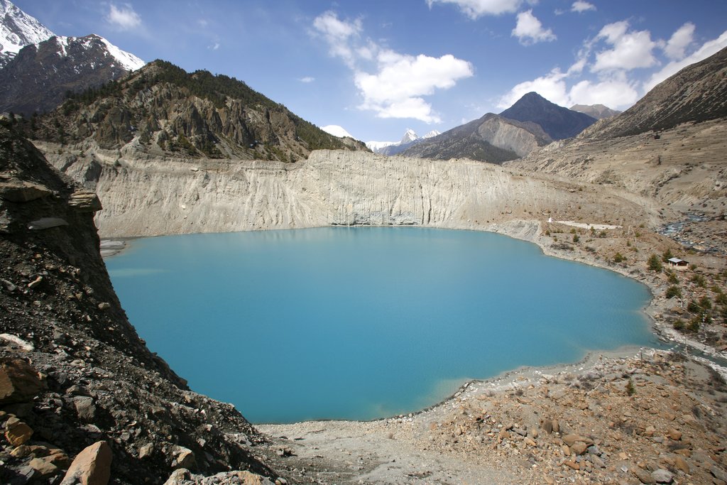 Mountain lake near Manang